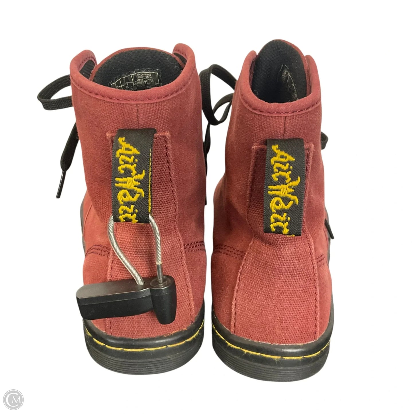 Boots Combat By Dr Martens In Red, Size: 7