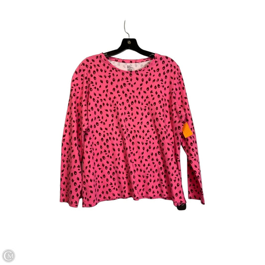 Top Long Sleeve Basic By Kim Rogers In Pink, Size: L