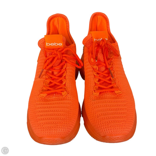 Shoes Sneakers By Bebe In Orange, Size: 8.5