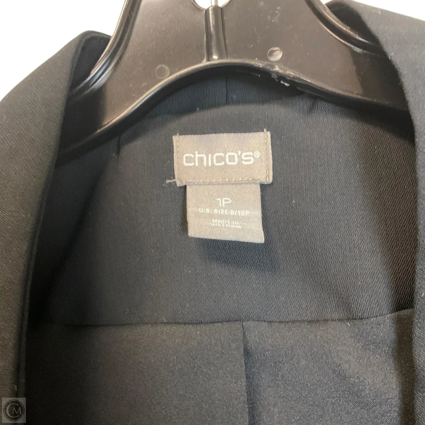 Blazer By Chicos In Black, Size: MP