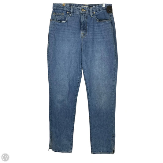 Jeans Straight By Good American In Blue Denim, Size: 8