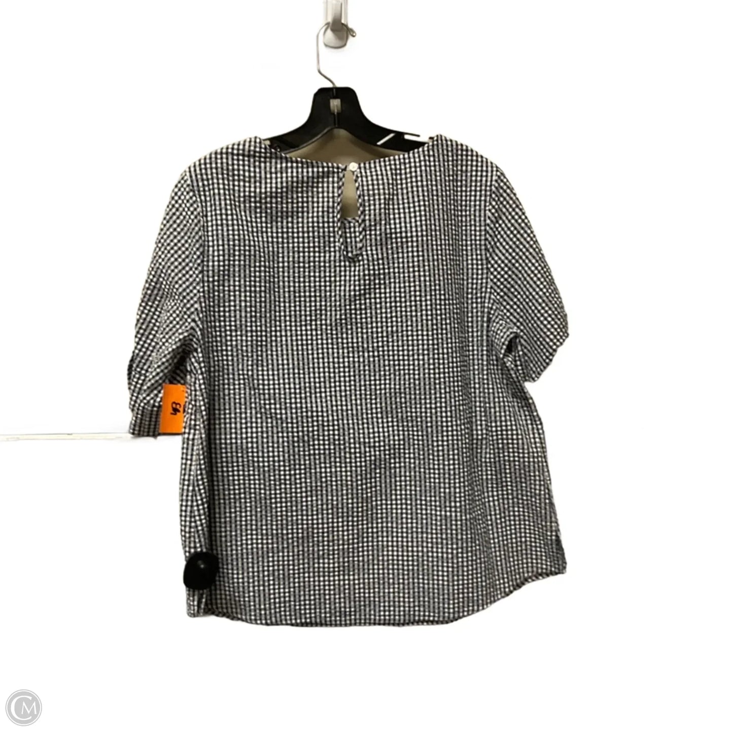 Top Short Sleeve Basic By Crown And Ivy In Blue & White, Size: L