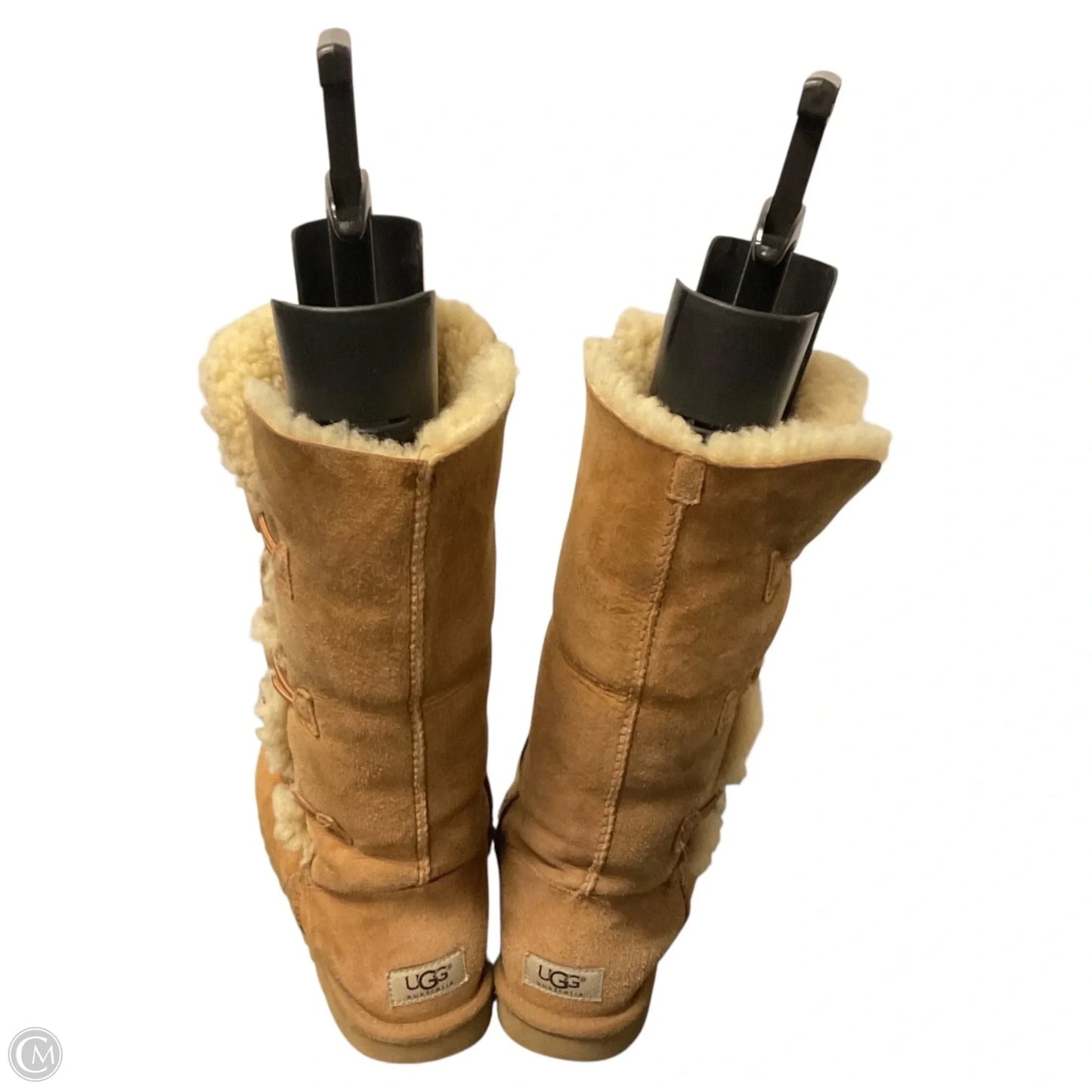 Boots Designer By Ugg In Brown, Size: 8