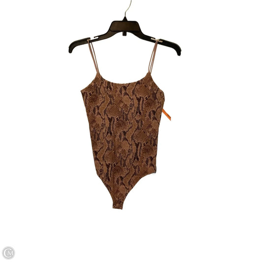 Top Sleeveless Basic By Express In Brown, Size: S