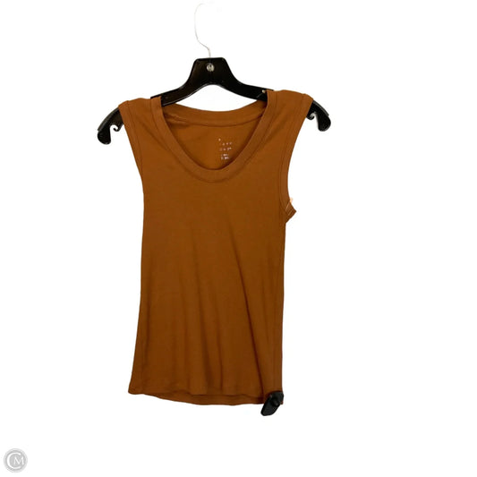 Top Sleeveless Basic By A New Day In Brown, Size: Xs