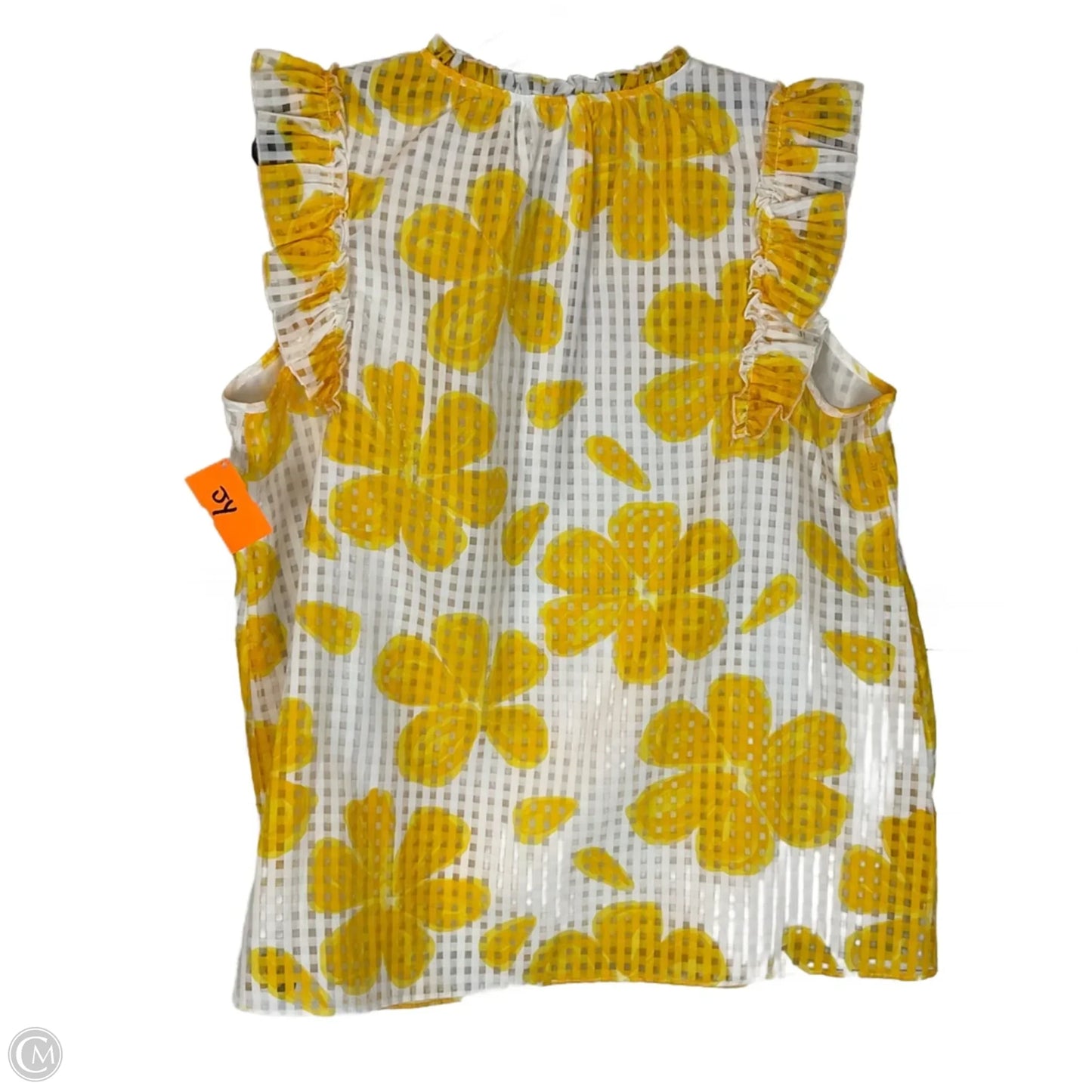 Top Sleeveless Basic By Cato In Yellow, Size: Xl