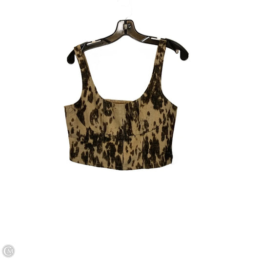 Top Sleeveless Basic By Banana Republic In Animal Print, Size: 6