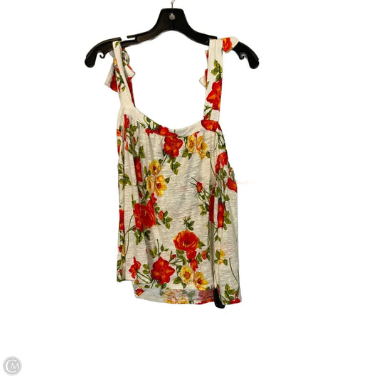 Top Sleeveless Basic By Joie In Floral Print, Size: L