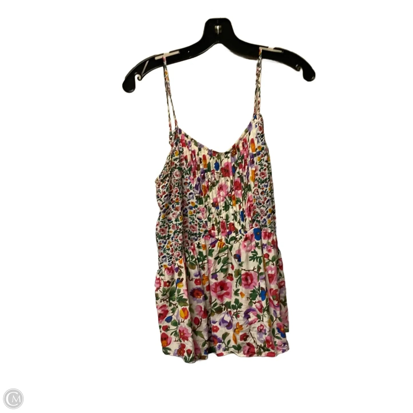 Top Sleeveless Basic By Madewell In Floral Print, Size: S