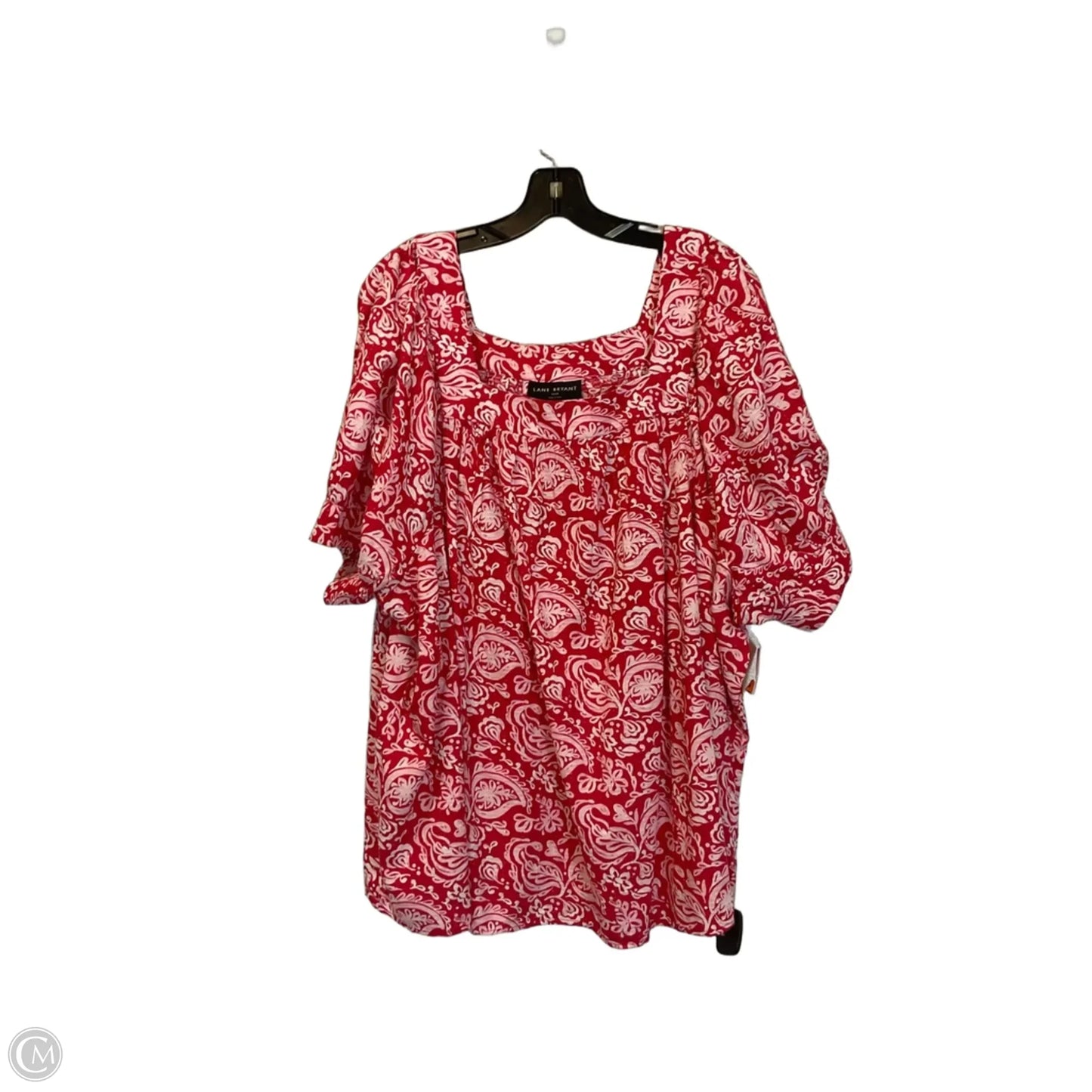 Top Short Sleeve Basic By Lane Bryant In Red, Size: Xxl