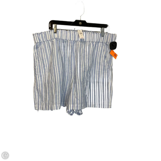Shorts By Talbots In Blue & White, Size: Xl