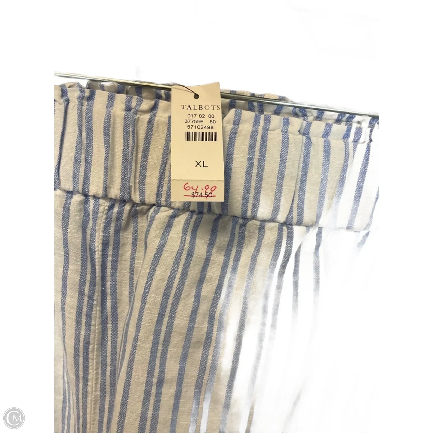 Shorts By Talbots In Blue & White, Size: Xl