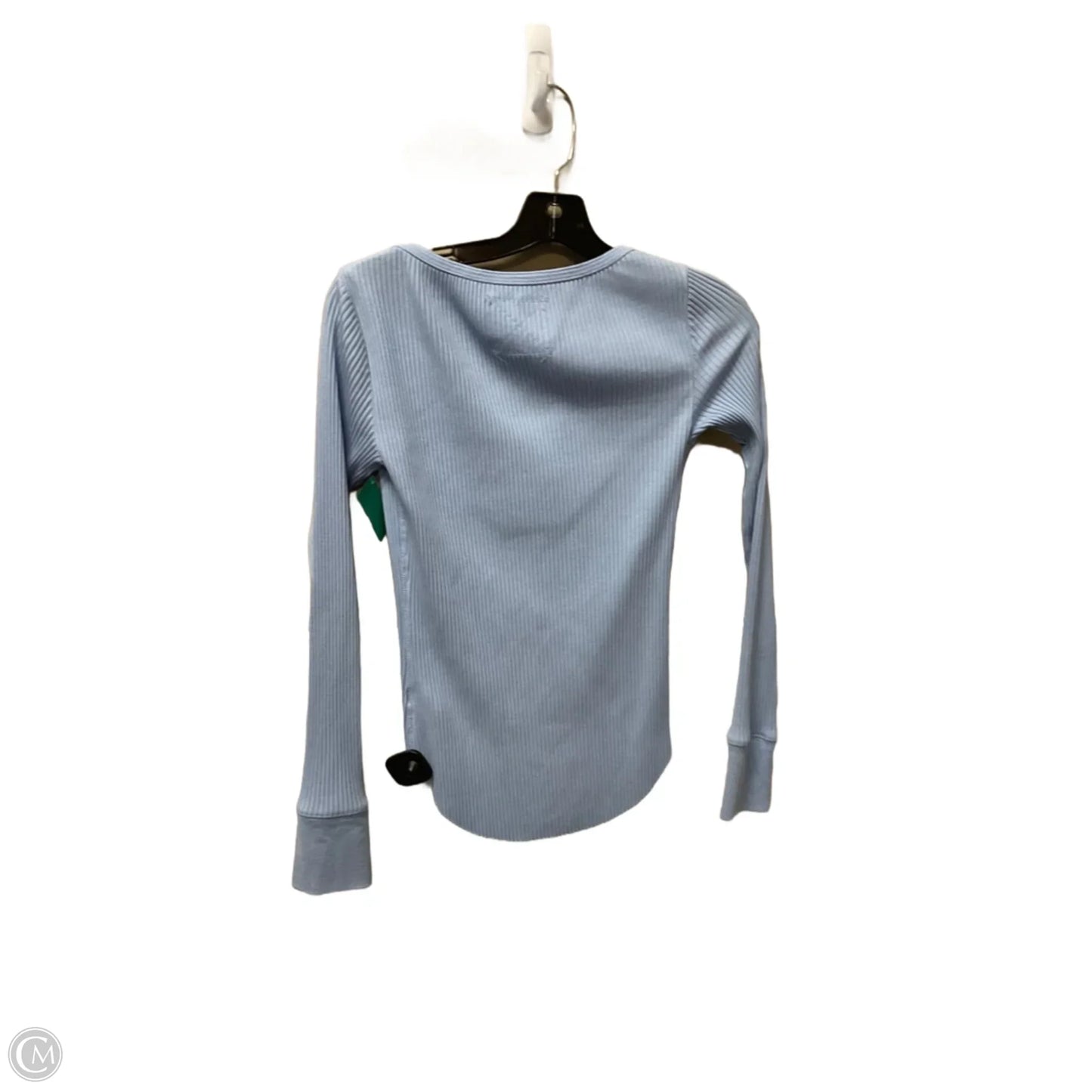Top Long Sleeve Basic By Aerie In Blue, Size: S
