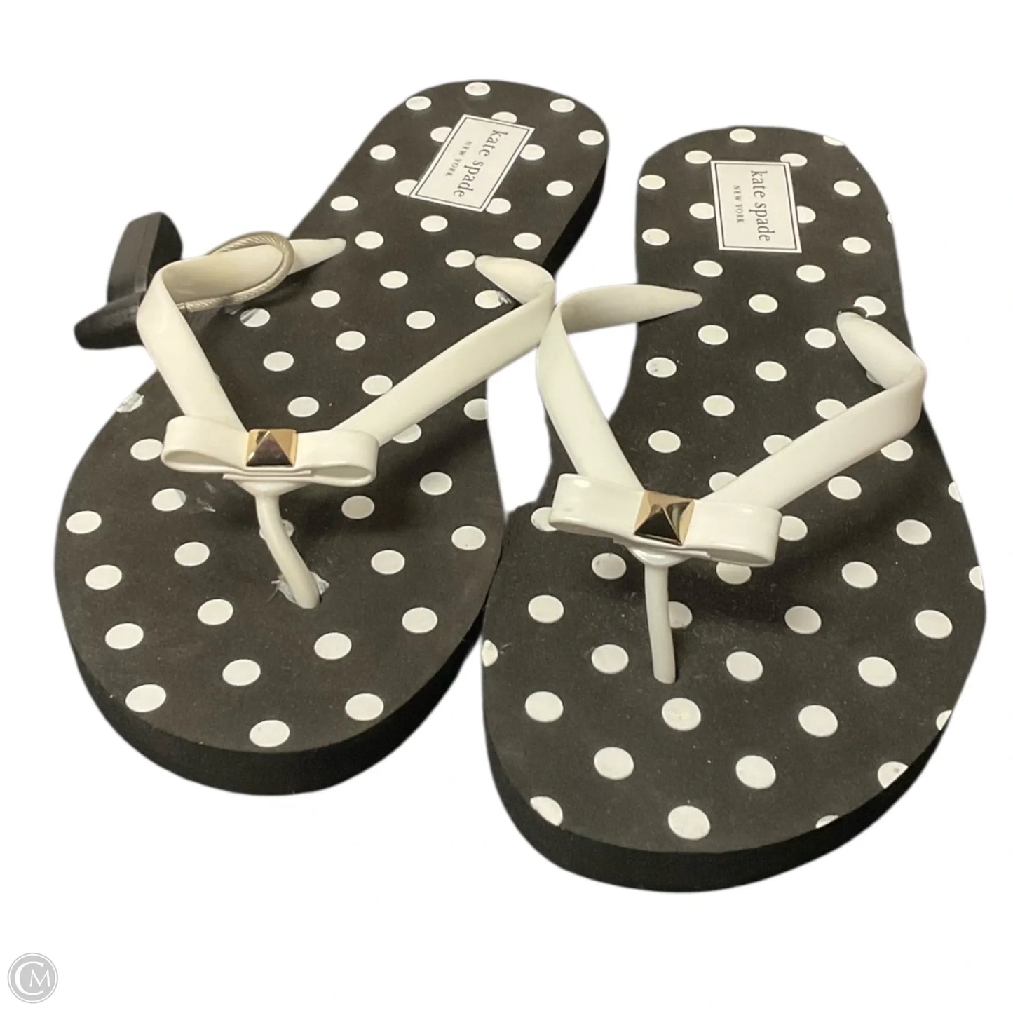 Sandals Designer By Kate Spade In Polkadot Pattern, Size: 8