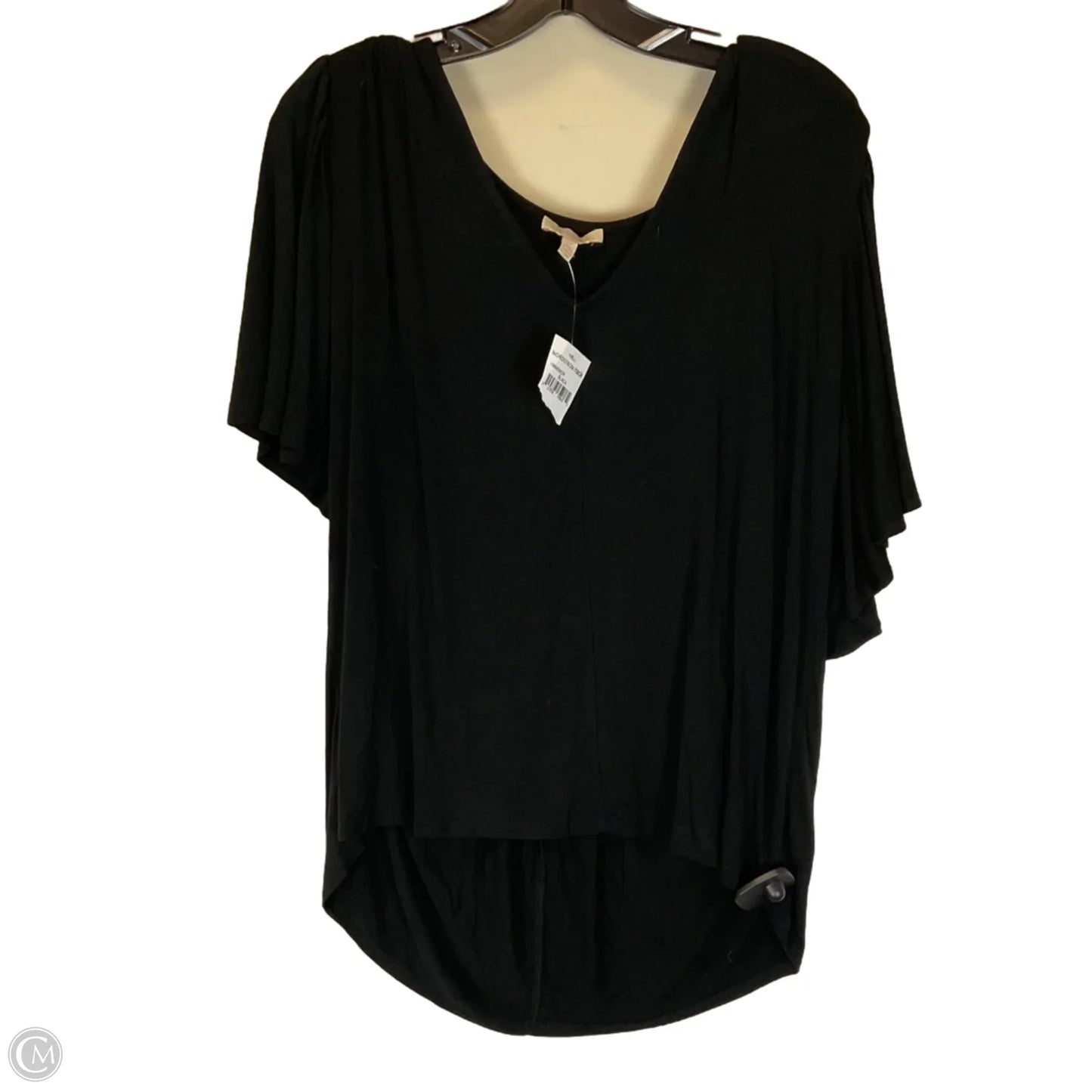 Top Short Sleeve Basic By Bordeaux In Black, Size: S