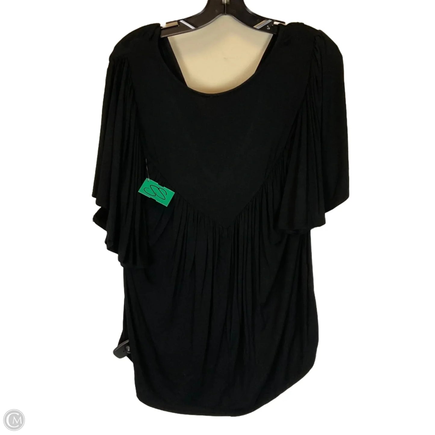 Top Short Sleeve Basic By Bordeaux In Black, Size: S