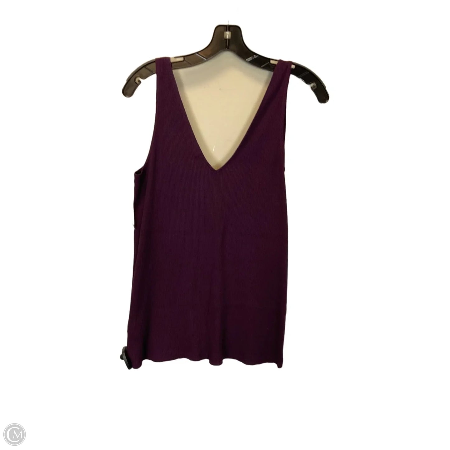 Top Sleeveless Basic By Express In Purple, Size: L