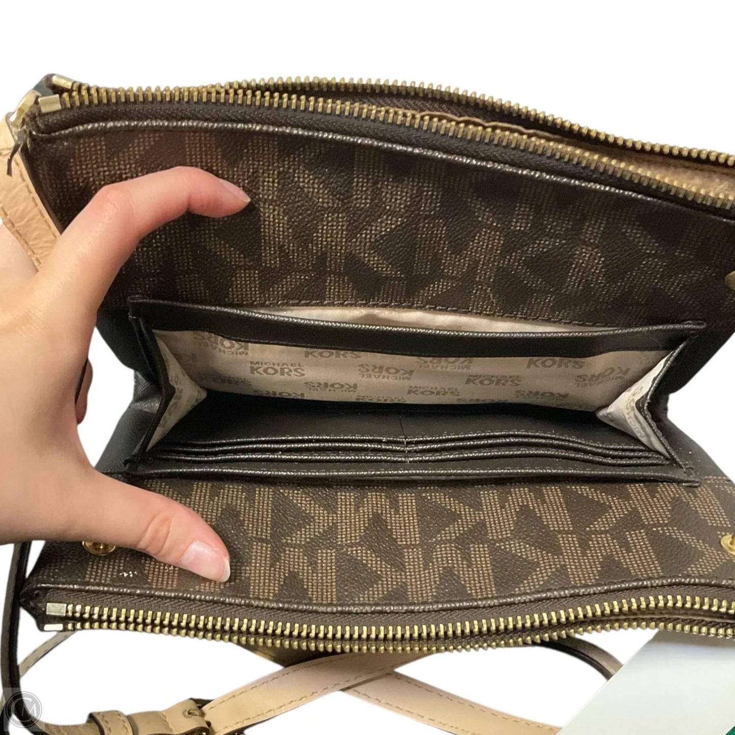 Crossbody Designer By Michael Kors, Size: Medium