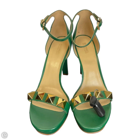 Shoes Designer By Michael Kors In Green, Size: 9