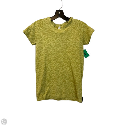 Athletic Top Short Sleeve By Athleta In Green, Size: S