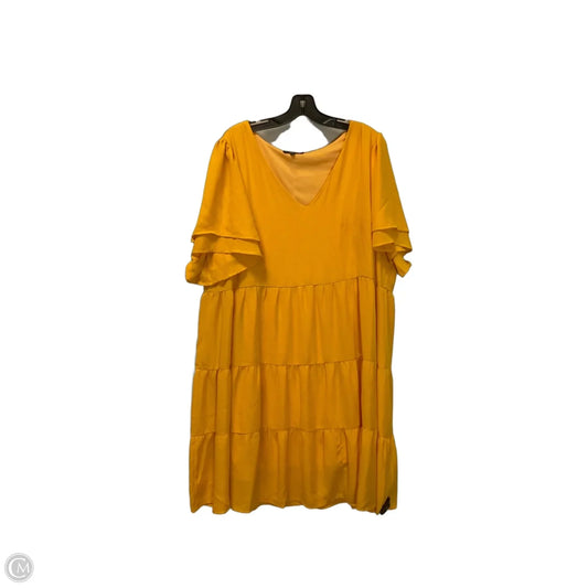 Dress Casual Short By Andree By Unit In Yellow, Size: 1x