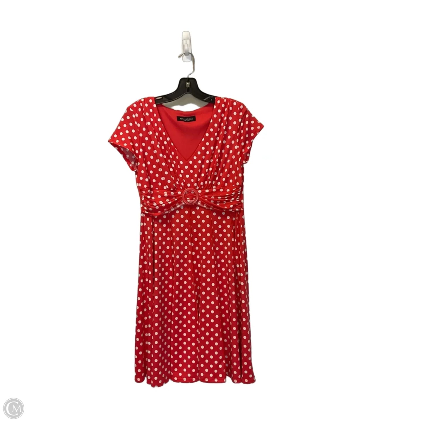 Dress Casual Midi By Perceptions In Red, Size: M