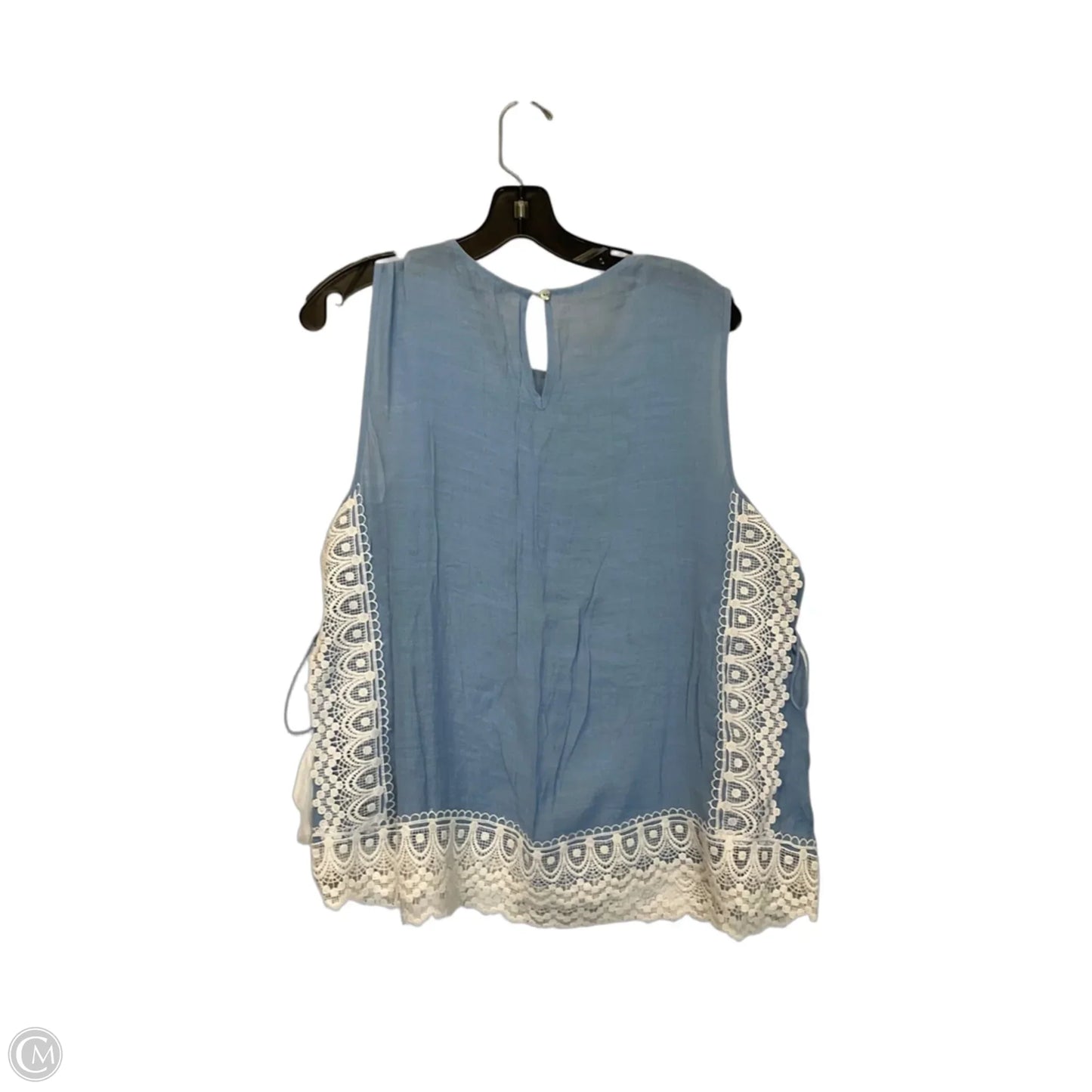 Top Sleeveless Basic By Zac And Rachel In Blue, Size: L