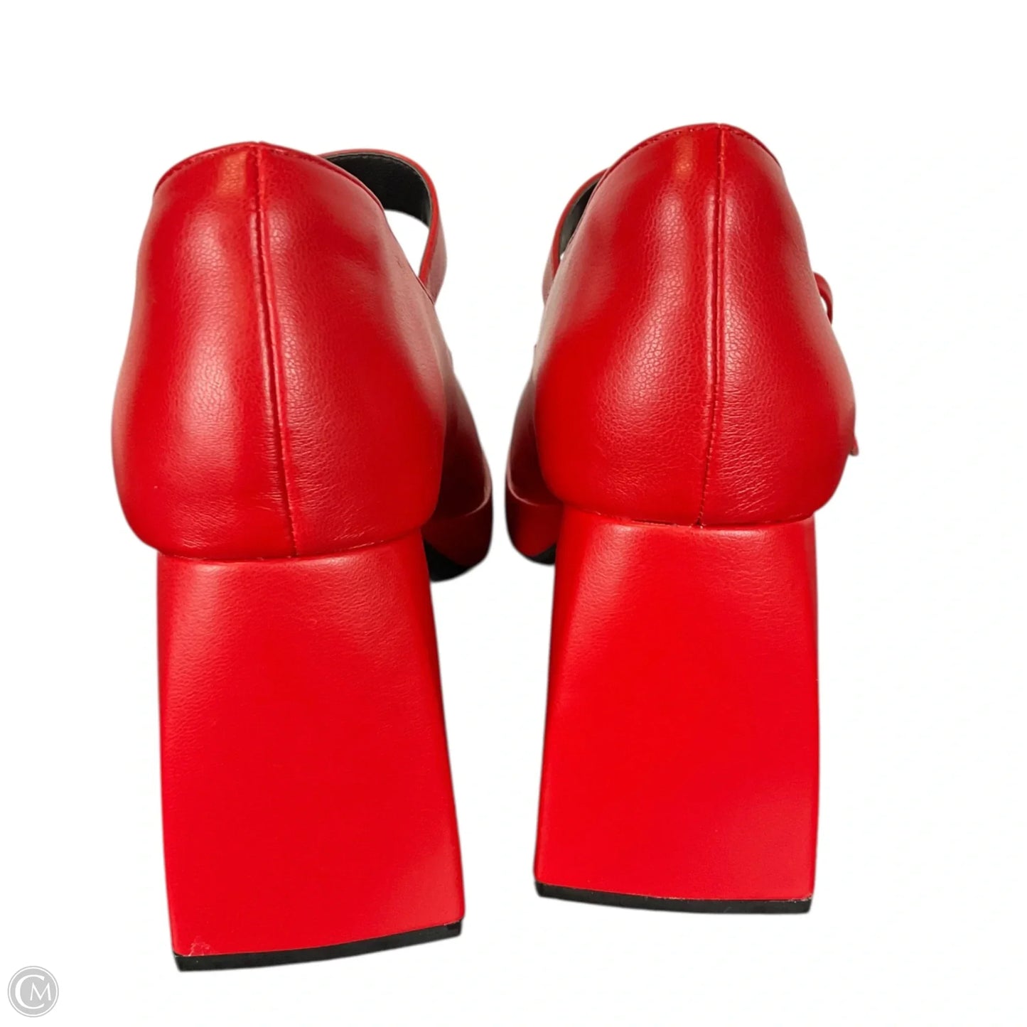 Shoes Heels Block By Dream Pairs In Red, Size: 8.5