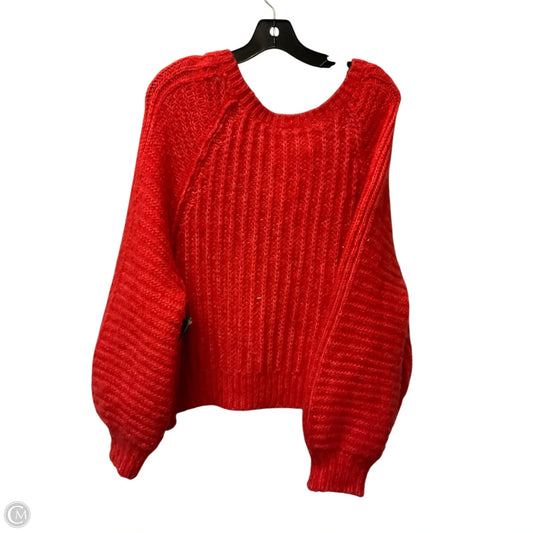 Sweater By Free People In Red, Size: M