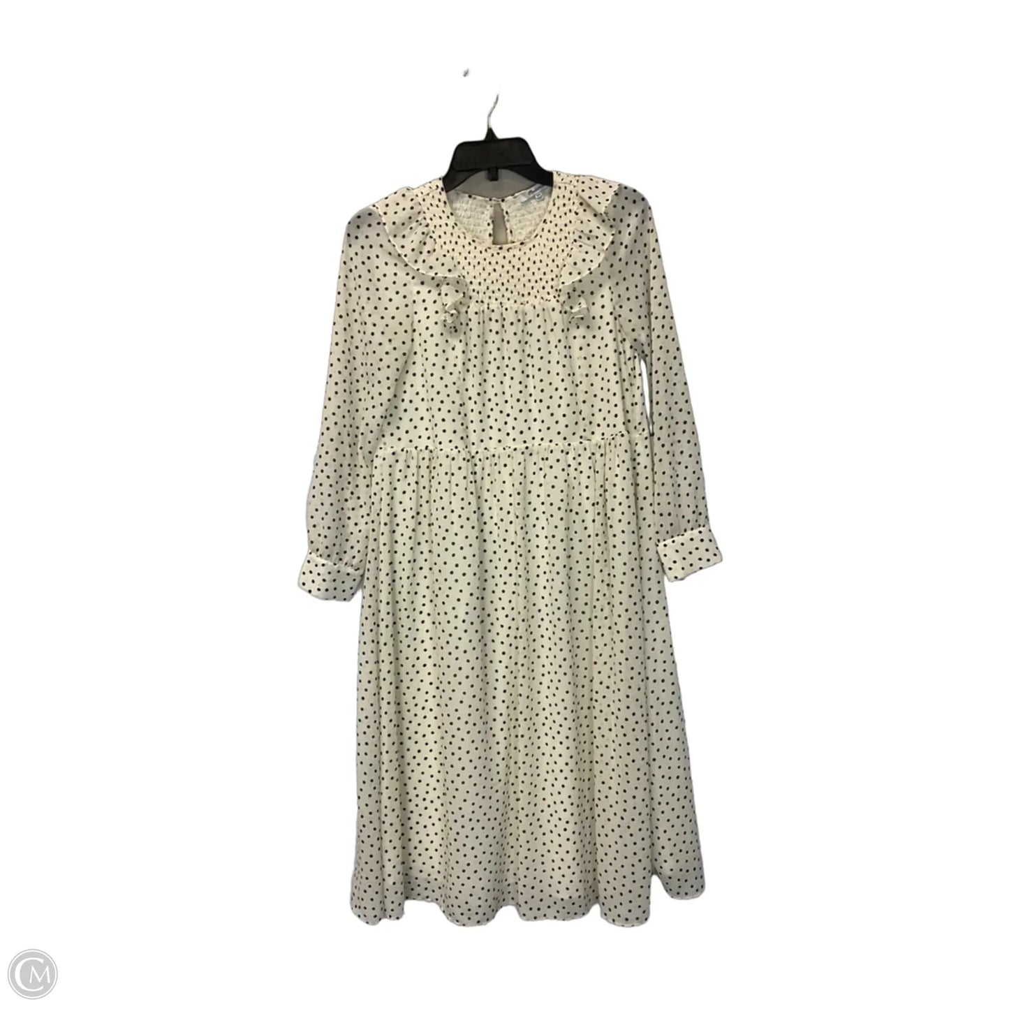 Dress Casual Midi By Madewell In Cream, Size: Xxs