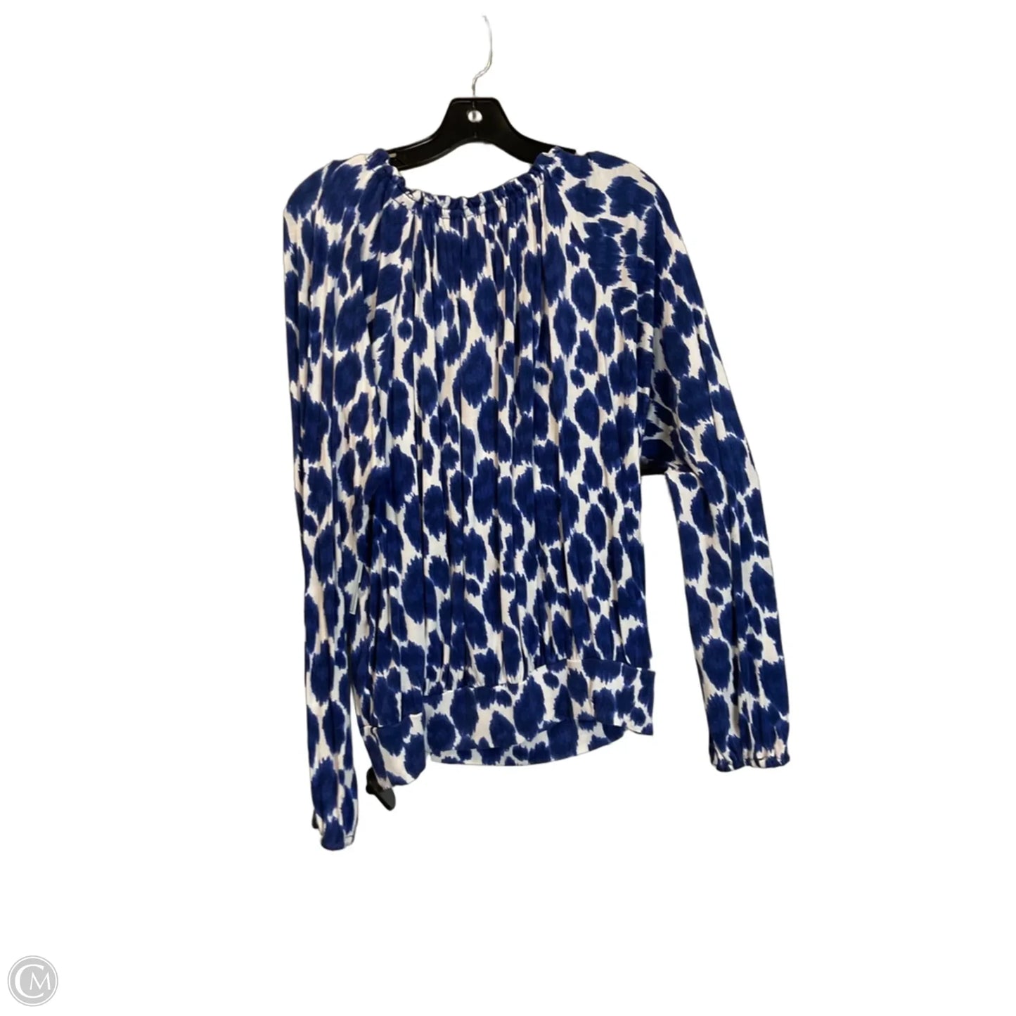 Top Long Sleeve By Michael By Michael Kors In Blue, Size: M