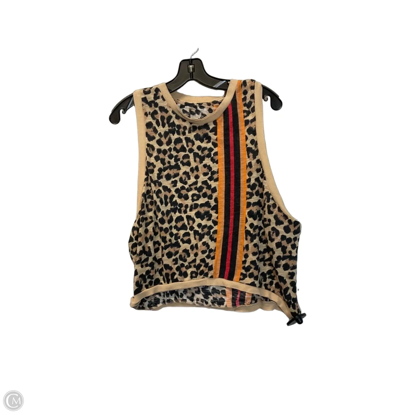 Top Sleeveless Basic By Free People In Animal Print, Size: M