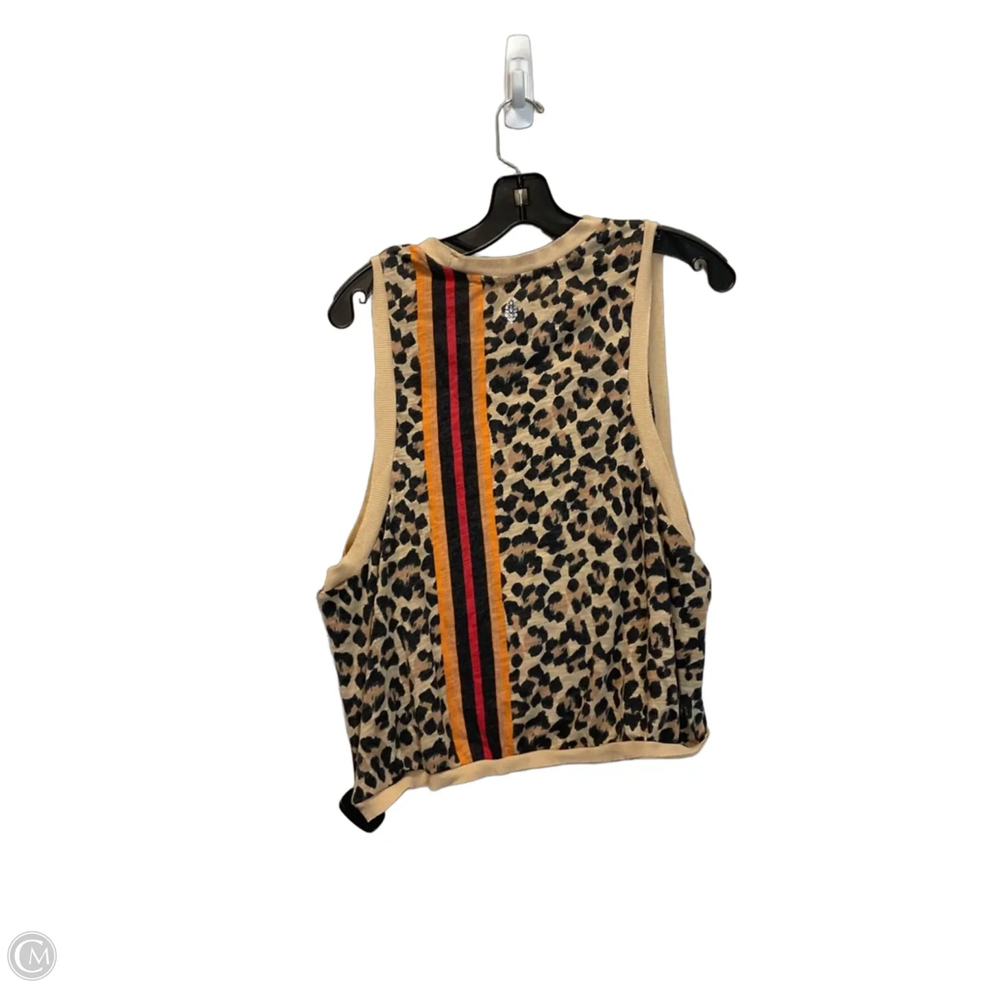 Top Sleeveless Basic By Free People In Animal Print, Size: M