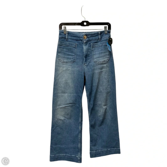 Jeans Wide Leg By Maeve In Blue Denim, Size: 4