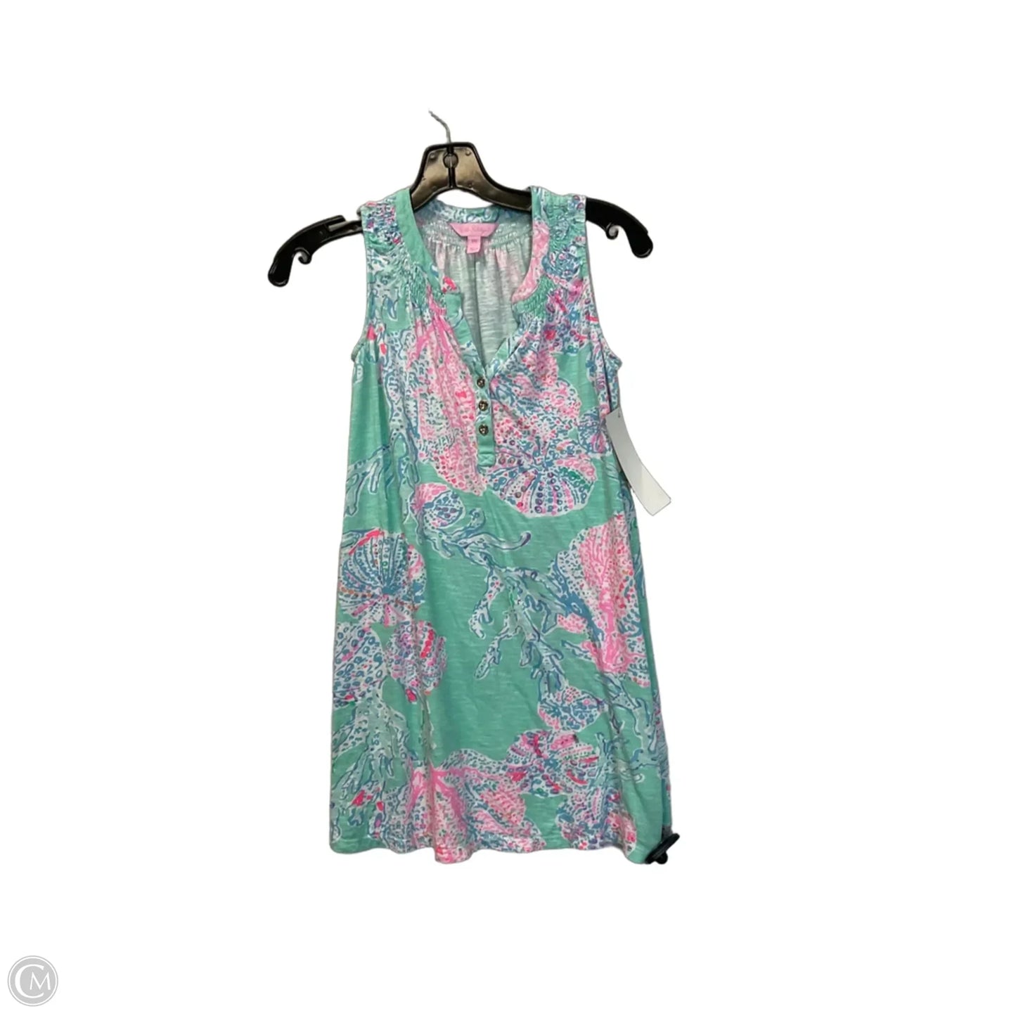Top Sleeveless Designer By Lilly Pulitzer In Blue, Size: Xxs