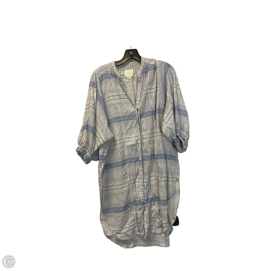 Dress Casual Midi By Maeve In Blue & White, Size: S