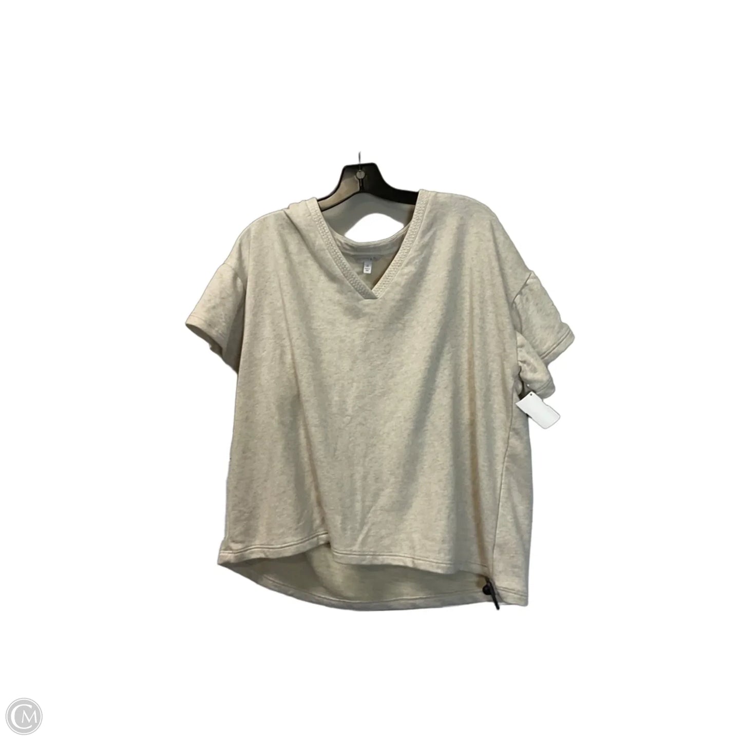Top Short Sleeve Basic By Crown And Ivy In Beige, Size: Xl