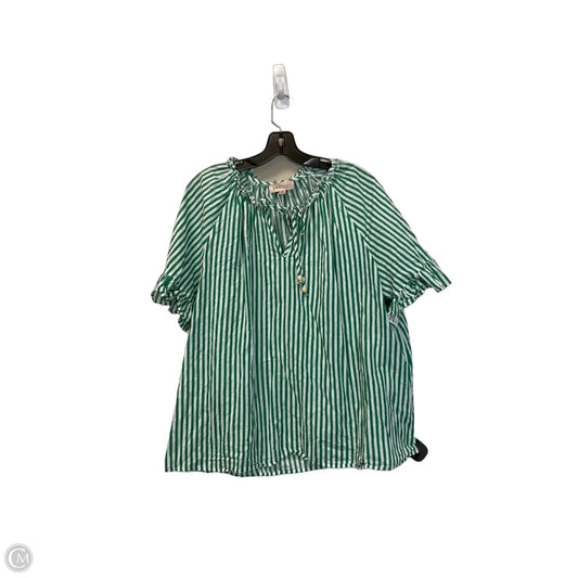 Top Short Sleeve Basic By Philosophy In Green, Size: 2x