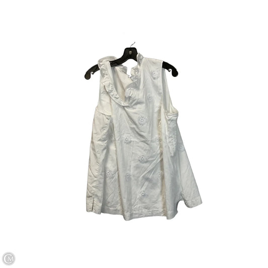 Top Sleeveless Basic By Talbots In White, Size: 2x