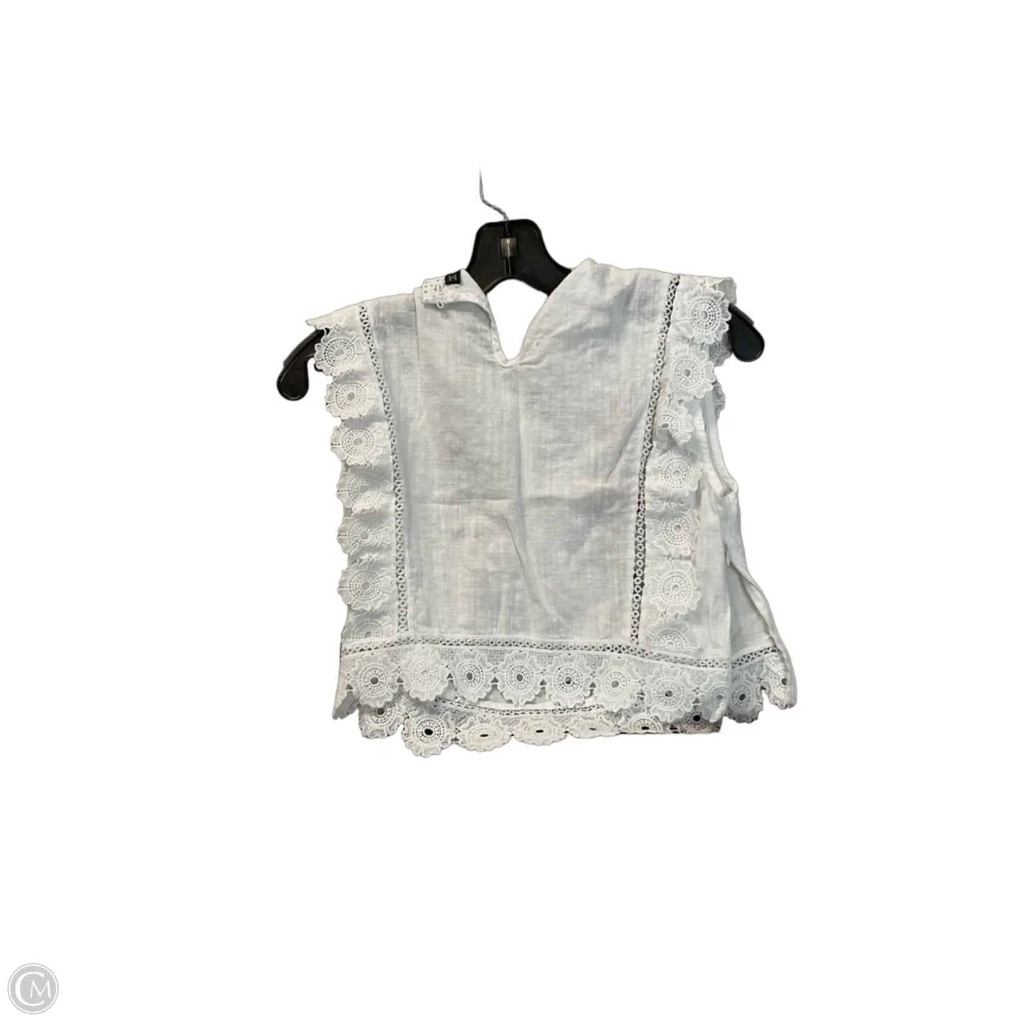 Top Sleeveless Basic By Shein In White, Size: M