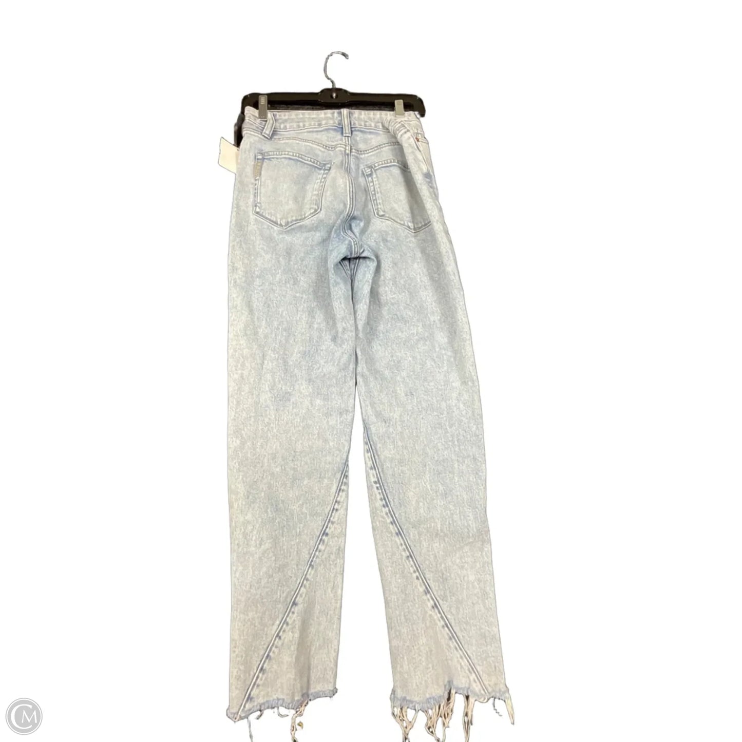 Jeans Straight By Paige In Blue Denim, Size: 4