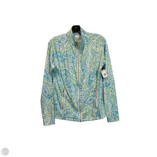 Athletic Top Long Sleeve Collar By Sigrid Olsen In Blue, Size: M