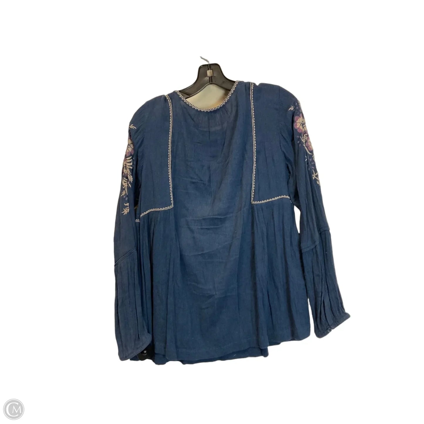 Top Long Sleeve Basic By Sonoma In Blue, Size: M
