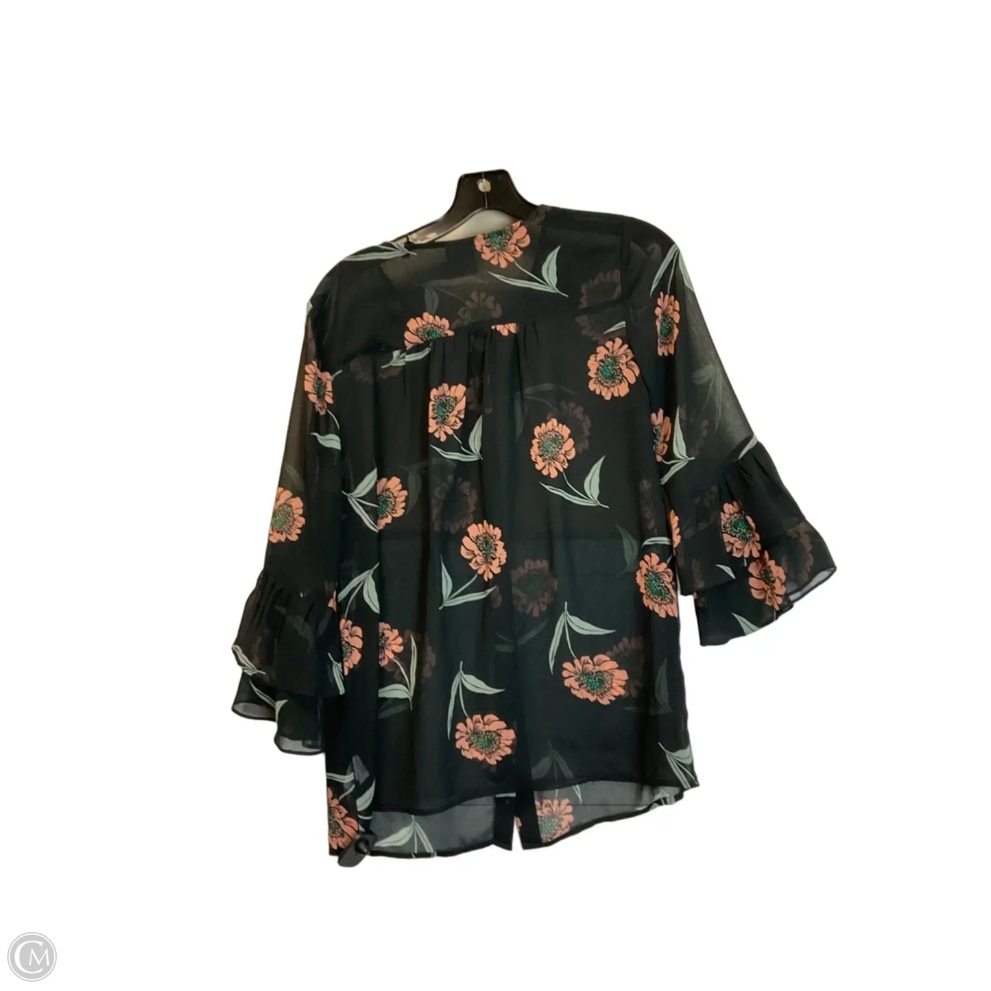Top Long Sleeve Basic By Cabi In Black, Size: Xs