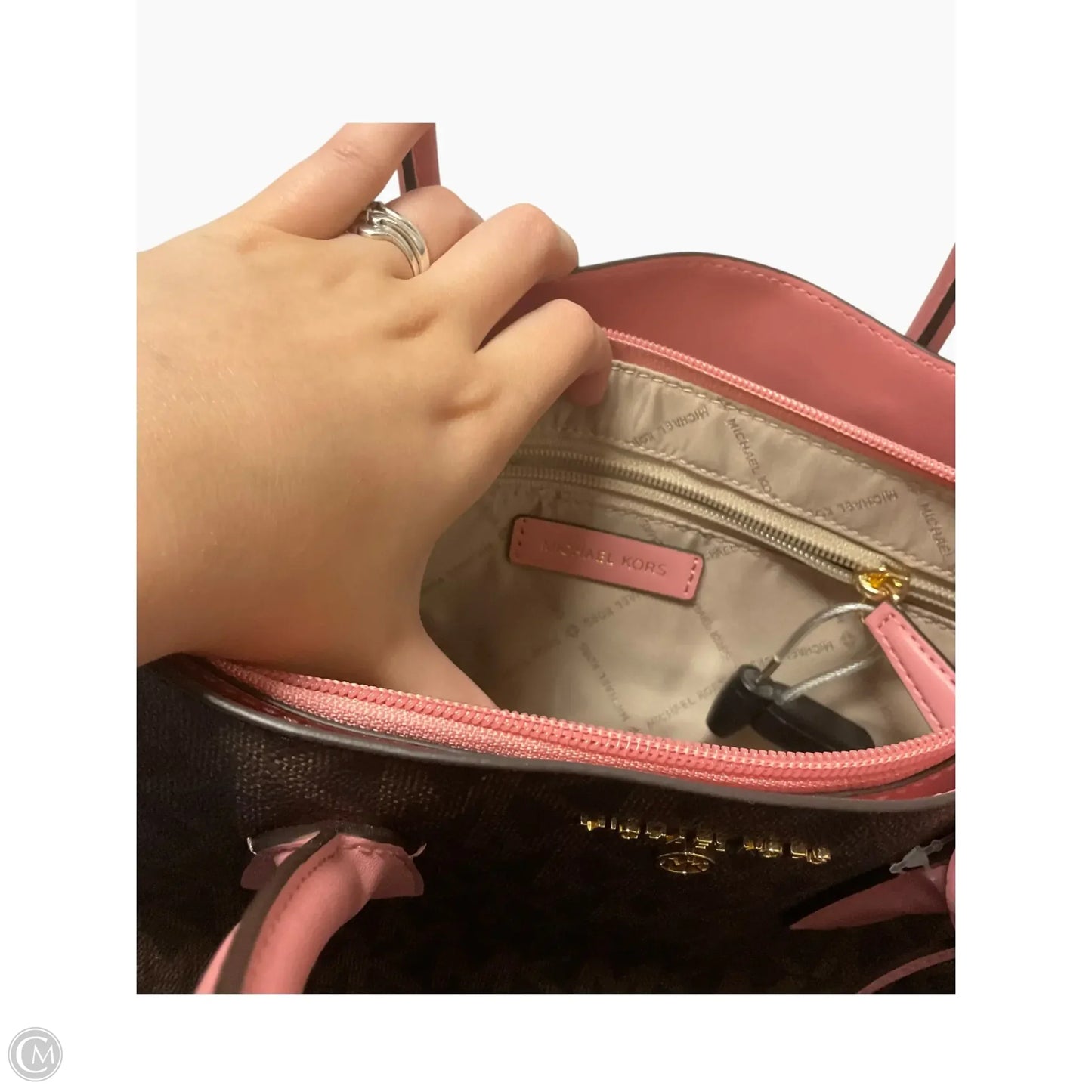 Handbag Designer By Michael Kors, Size: Medium