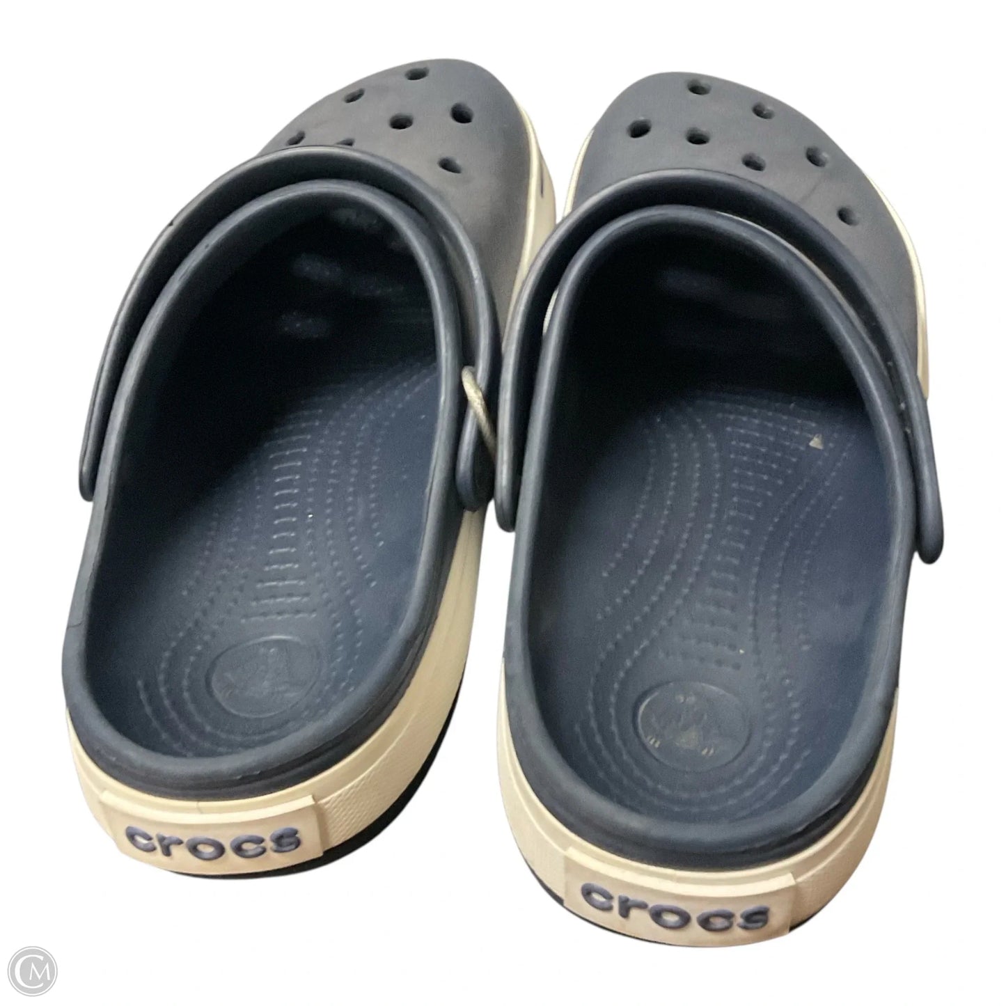 Shoes Flats By Crocs In Blue, Size: 11