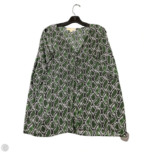 Top Long Sleeve Basic By Michael By Michael Kors In Green, Size: Xl