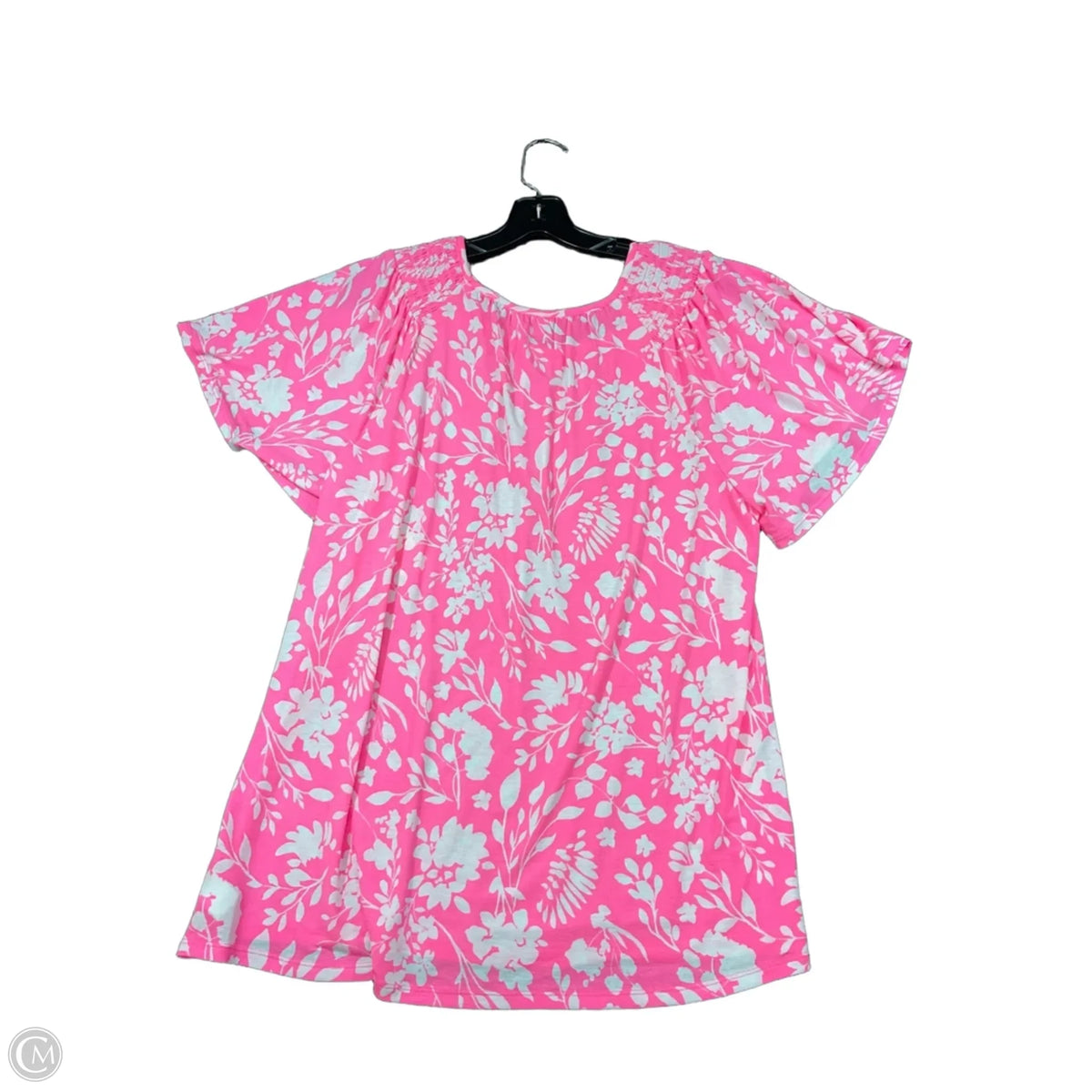 Top Short Sleeve Basic By Kim Rogers In Pink, Size: Xl