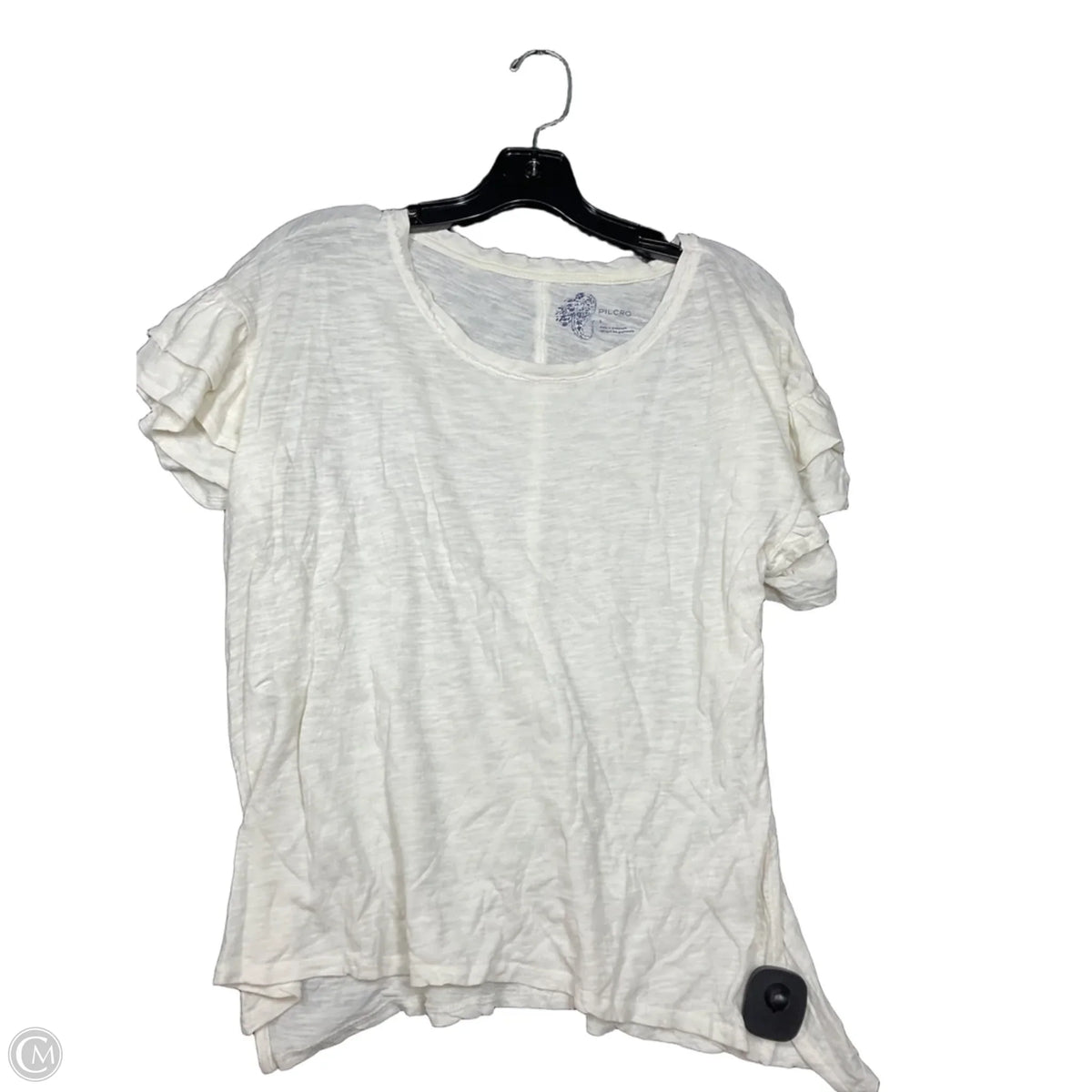 Top Short Sleeve Basic By Pilcro In Cream, Size: S