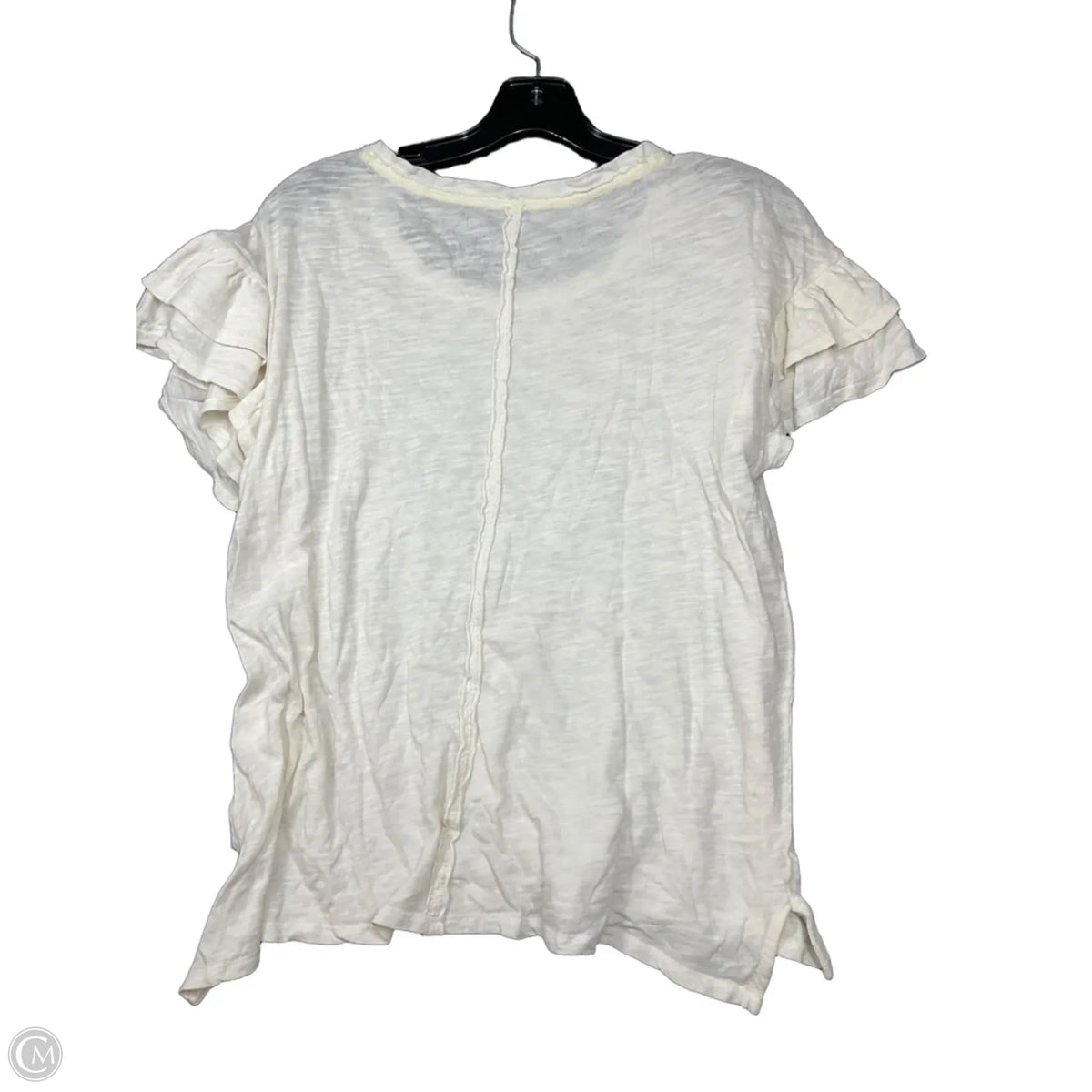 Top Short Sleeve Basic By Pilcro In Cream, Size: S